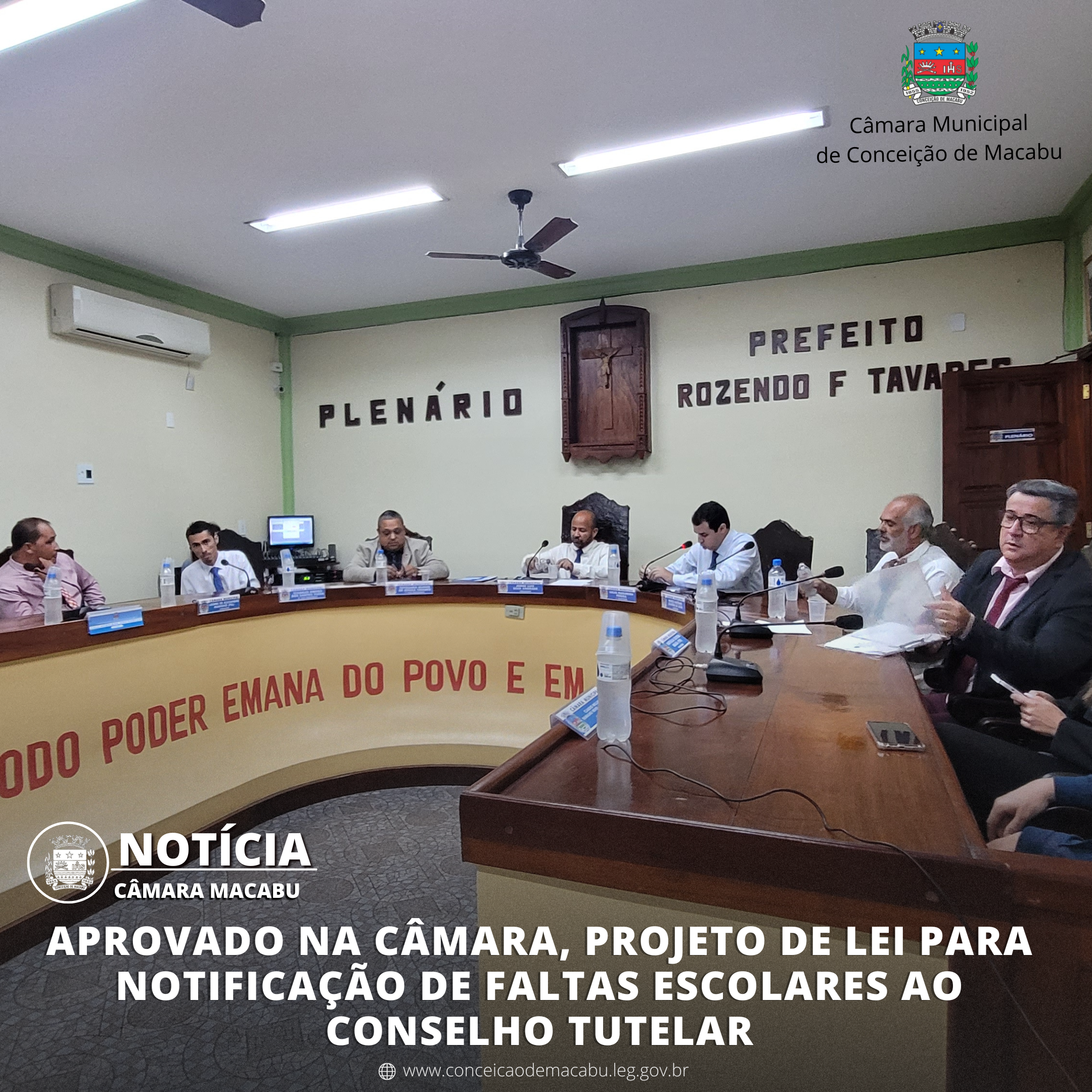 APROVADO NA CÂMARA PROJETO DE LEI PARA NOTIFICAÇÃO DE FALTAS ESCOLARES AO CONSELHO TUTELAR