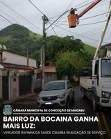 BAIRRO DA BOCAINA GANHA MAIS LUZ 