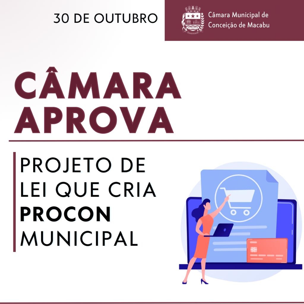 CÂMARA APROVA PROJETO DE LEI QUE CRIA PROCON MUNICIPAL  