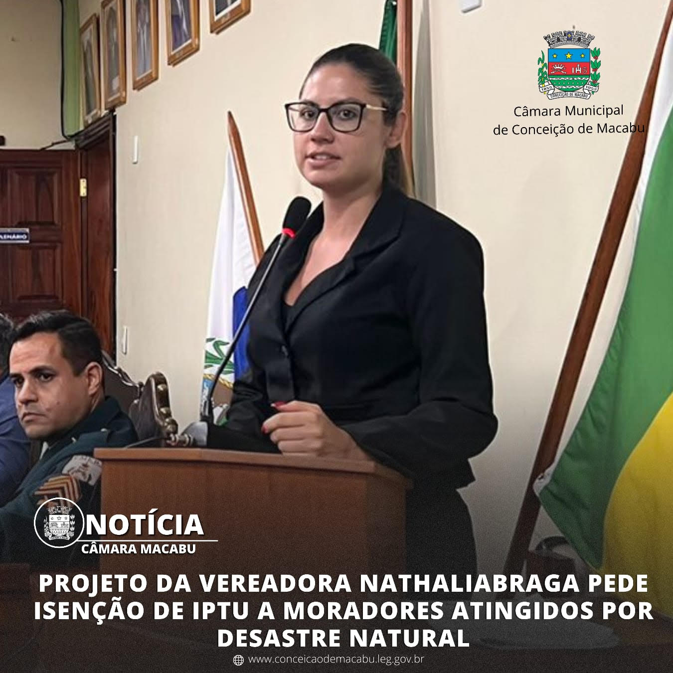 PROJETO DA VEREADORA NATHALIA BRAGA PEDE ISENÇÃO DE IPTU A MORADORES ATINGIDOS POR DESASTRE NATURAL 